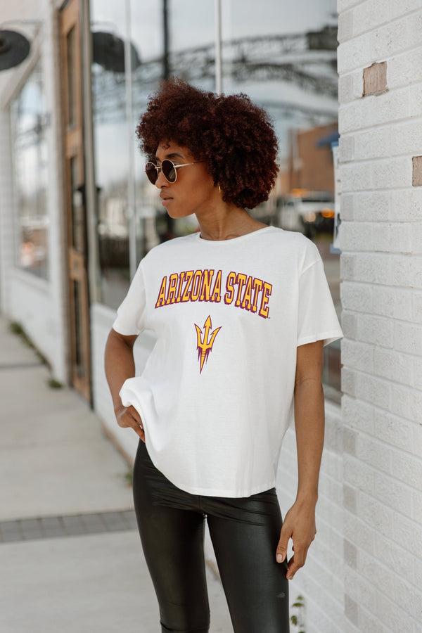 Gameday Couture ARIZONA STATE SUN DEVILS AROUND WE GO SHORT SLEEVE FLOWY TEE