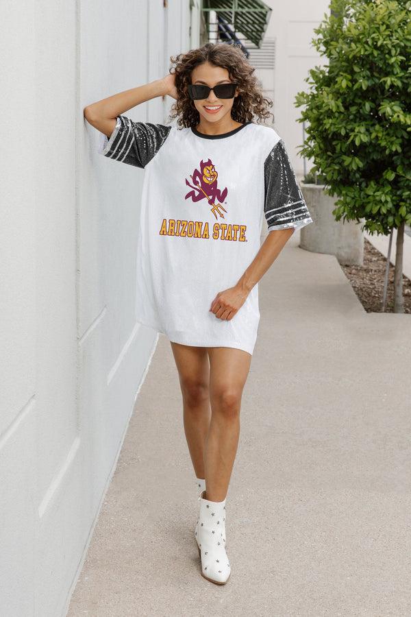 gameday couture ARIZONA STATE SUN DEVILS BLING IT FULL SEQUIN JERSEY DRESS