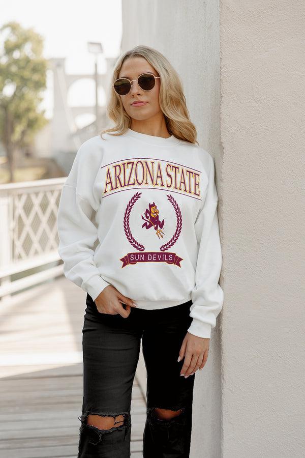 Gameday Couture ARIZONA STATE SUN DEVILS Having A Ball Fleece Crew Pullover By Madi Prewett Troutt