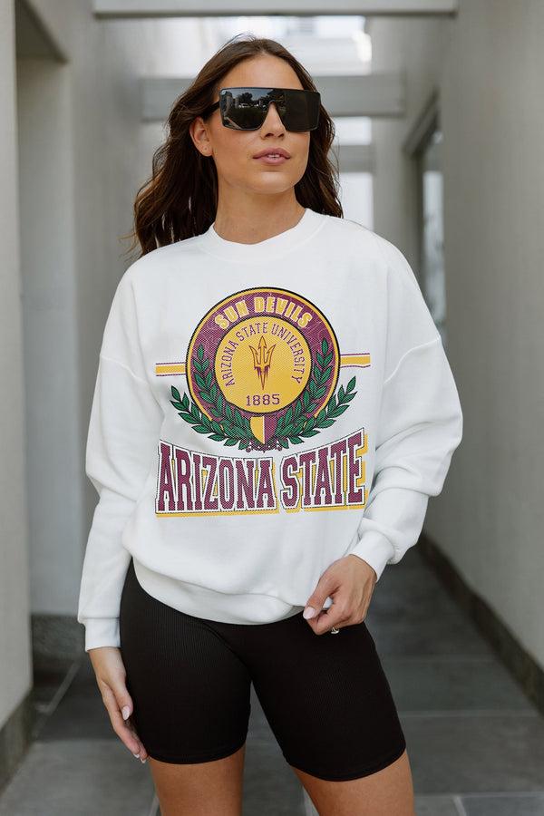 Gameday Couture ARIZONA STATE SUN DEVILS HOT SHOT PREMIUM FLEECE DROP SHOULDER CREWNECK PULLOVER
