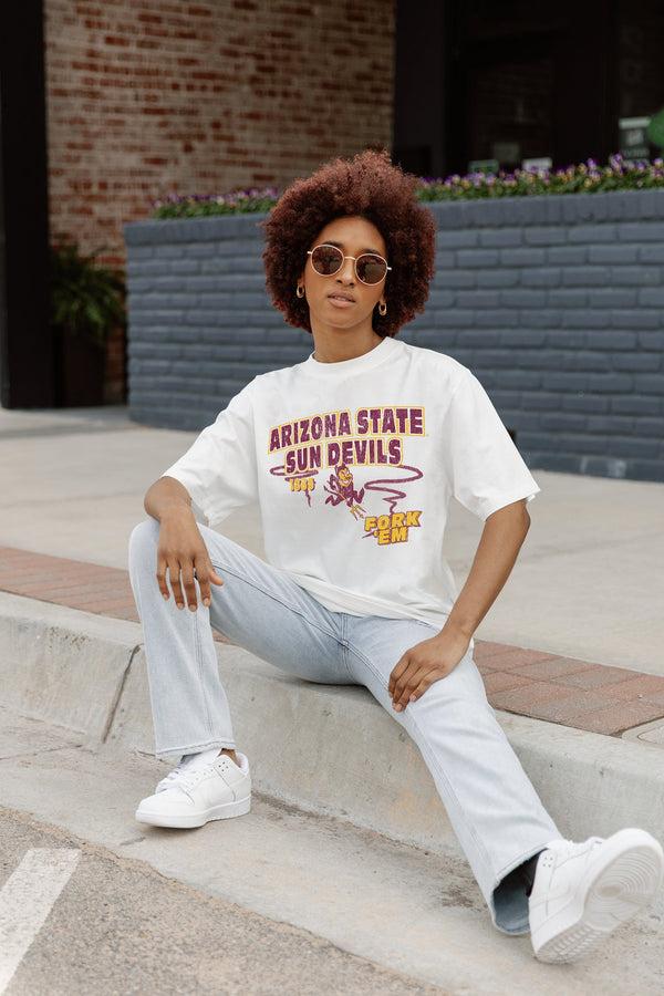 Gameday Couture ARIZONA STATE SUN DEVILS IN THE LEAD OVERSIZED CREWNECK TEE