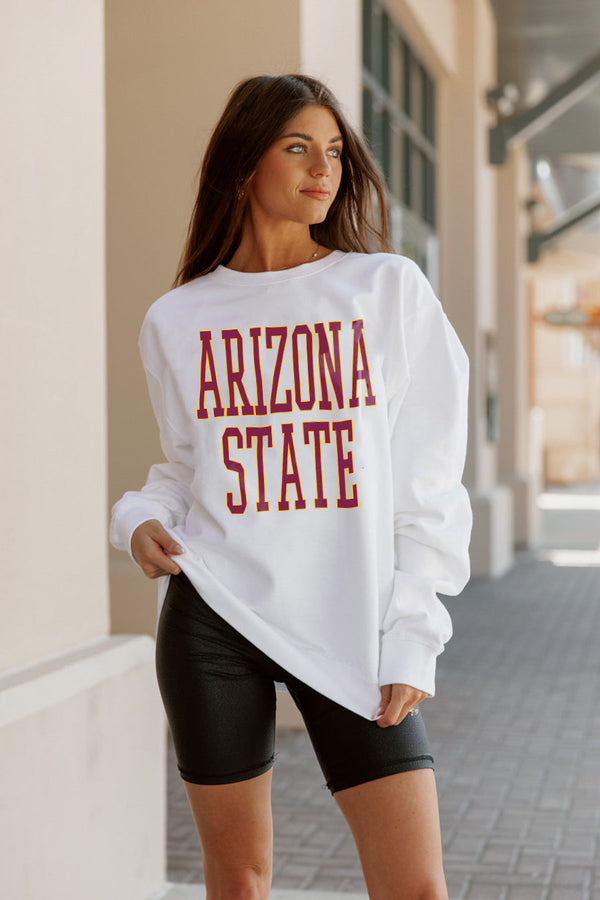 Gameday Couture ARIZONA STATE SUN DEVILS Play By Play Crew Fleece By Madi Prewett Troutt