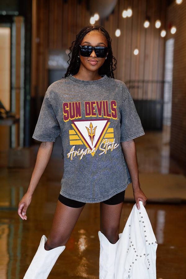 Gameday Couture ARIZONA STATE SUN DEVILS PLAY IT FORWARD OVERSIZED CREWNECK TEE