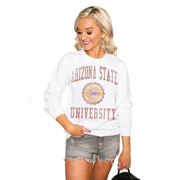 gameday couture ARIZONA STATE SUN DEVILS "SEAL OF APPROVAL" PERFECT CREW SWEATSHIRT