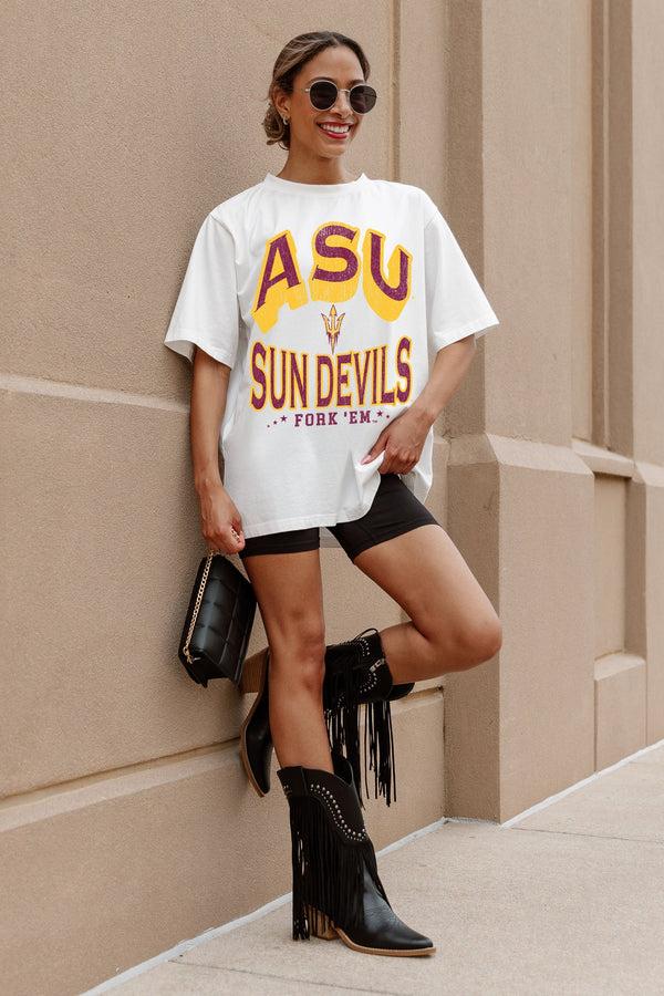 Gameday Couture ARIZONA STATE SUN DEVILS SHAKEDOWN OVERSIZED CREWNECK TEE