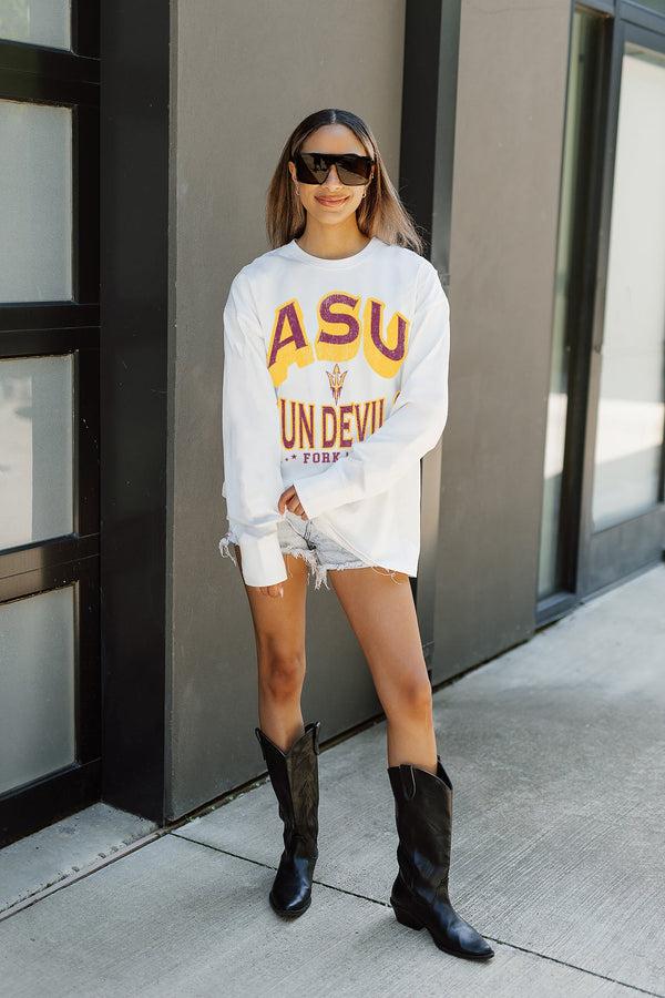 Gameday Couture ARIZONA STATE SUN DEVILS TIME OUT OVERSIZED LONG SLEEVE TEE