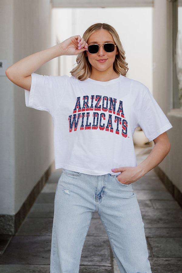 Gameday Couture ARIZONA WILDCATS CLAIM TO FAME BOXY FIT WOMEN'S CROPPED TEE