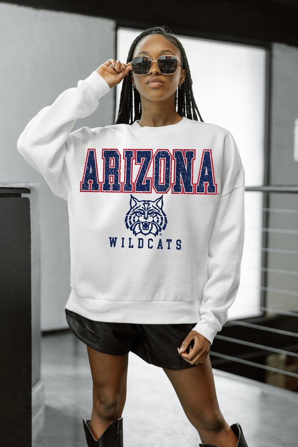 Gameday Couture ARIZONA WILDCATS FREESTYLE PREMIUM FLEECE DROP SHOULDER CREWNECK PULLOVER