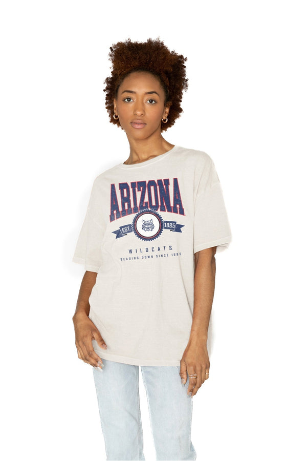 Gameday Couture ARIZONA WILDCATS GET GOIN' OVERSIZED CREW NECK TEE