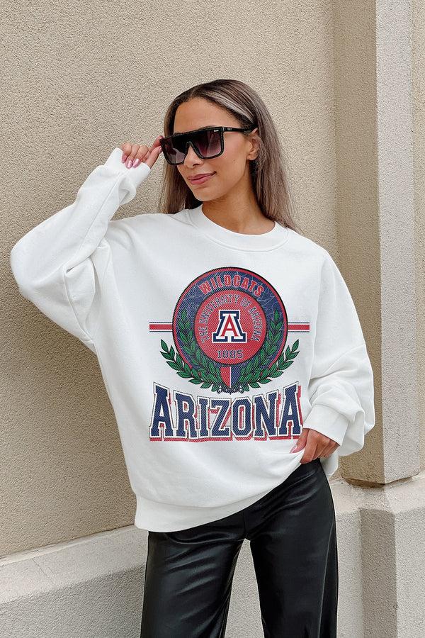 Gameday Couture ARIZONA WILDCATS HOT SHOT PREMIUM FLEECE DROP SHOULDER CREWNECK PULLOVER