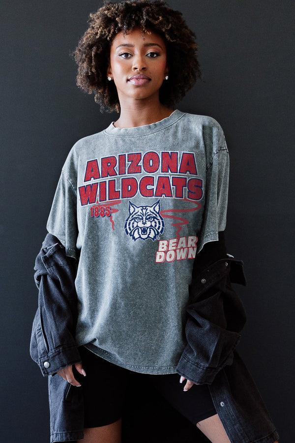 Gameday Couture ARIZONA WILDCATS KEEP THE LEAD OVERSIZED CREWNECK TEE