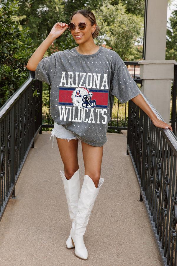 Gameday Couture ARIZONA WILDCATS ON THE BALL MINI RHINESTONE SHORT SLEEVE CLASSIC TEE