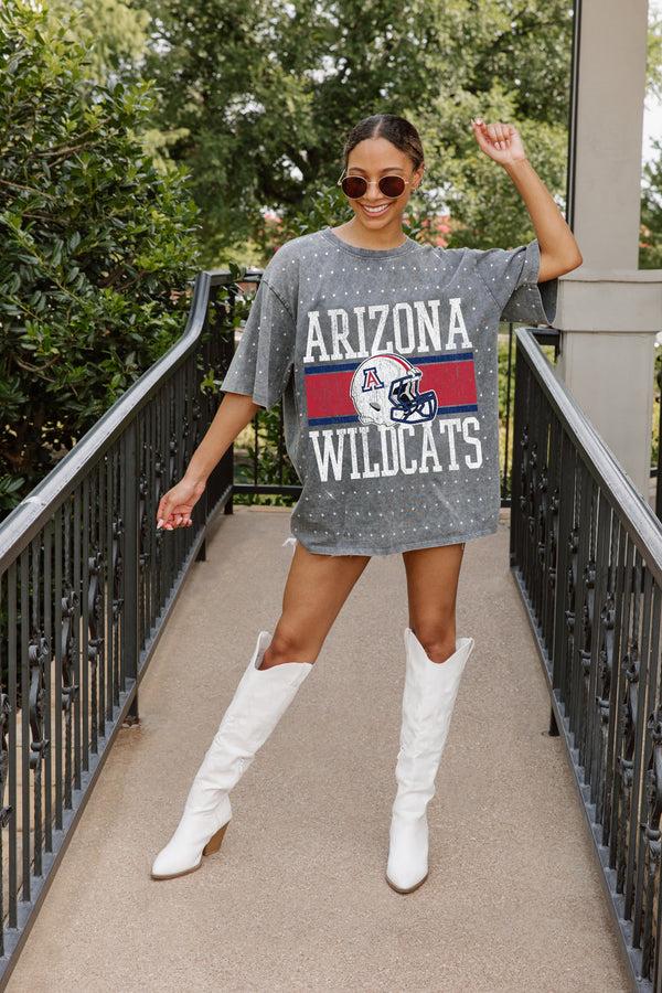 gameday couture ARIZONA WILDCATS ON THE BALL MINI RHINESTONE SHORT SLEEVE CLASSIC TEE