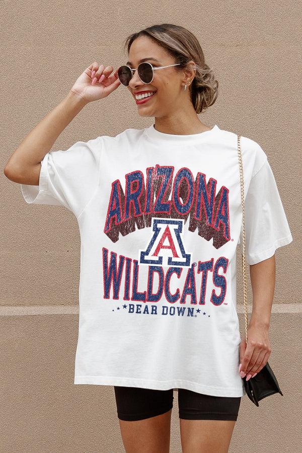 gameday couture ARIZONA WILDCATS SHAKEDOWN OVERSIZED CREWNECK TEE