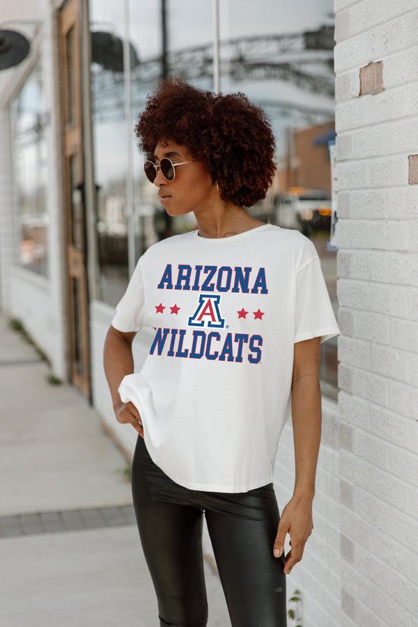 gameday couture ARIZONA WILDCATS TO THE POINT SHORT SLEEVE FLOWY TEE