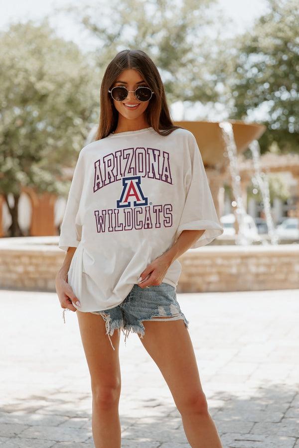 gameday couture ARIZONA WILDCATS Up Your Game Oversized Tee By Madi Prewett Troutt