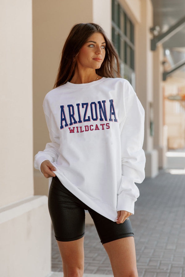 gameday couture ARIZONA WILDCATS Work For It Drop-Shoulder Pullover By Madi Prewett Troutt