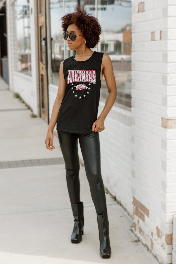 Gameday Couture ARKANSAS RAZORBACKS BABY YOU'RE A STAR RACERBACK TANK TOP