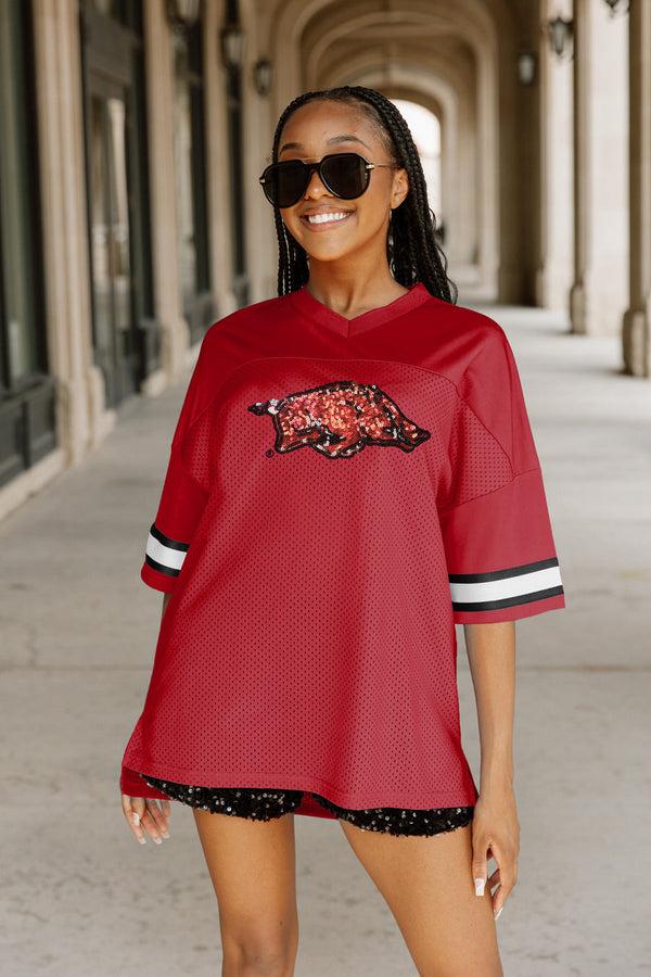 Gameday Couture ARKANSAS RAZORBACKS Rookie Move Oversized Fashion Jersey
