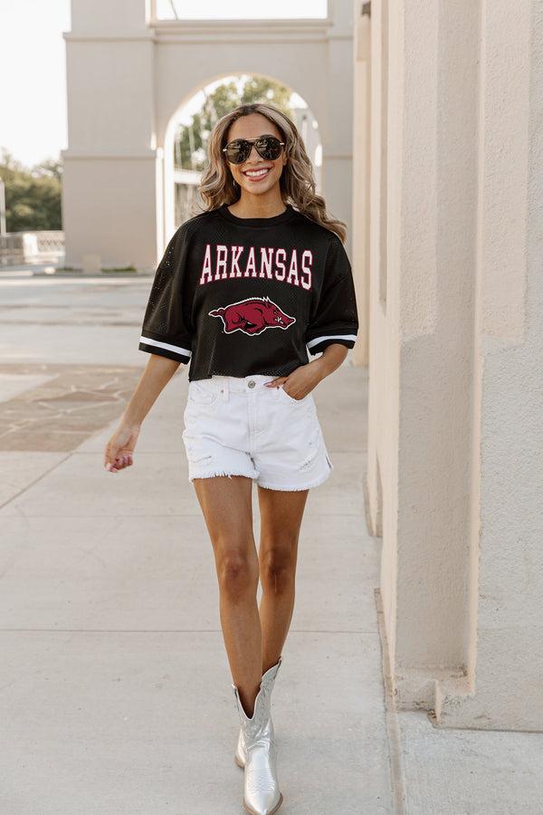Gameday Couture ARKANSAS RAZORBACKS Score Squad Moderate-Fit Jersey By Madi Prewett Troutt