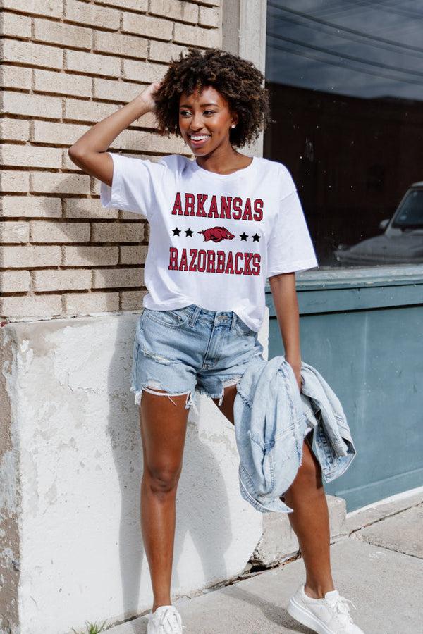 Gameday Couture ARKANSAS RAZORBACKS To The Point Flowy Tee