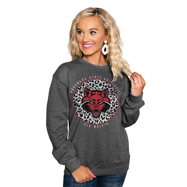 gameday couture ARKANSAS STATE RED WOLVES Call The Shots Crew Sweatshirt
