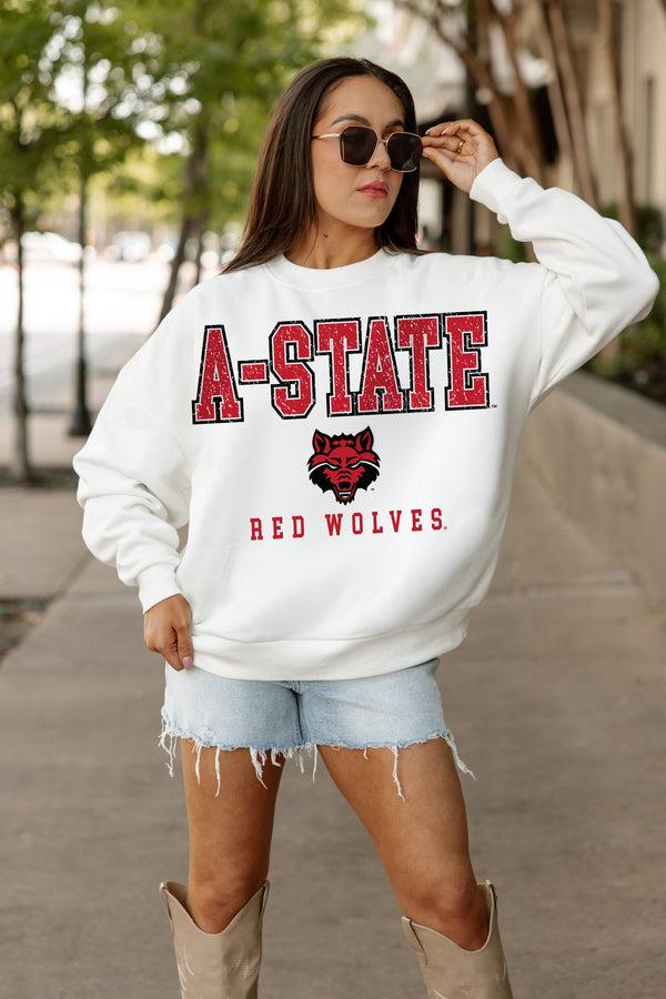 Gameday Couture ARKANSAS STATE RED WOLVES FREESTYLE PREMIUM FLEECE CREWNECK PULLOVER