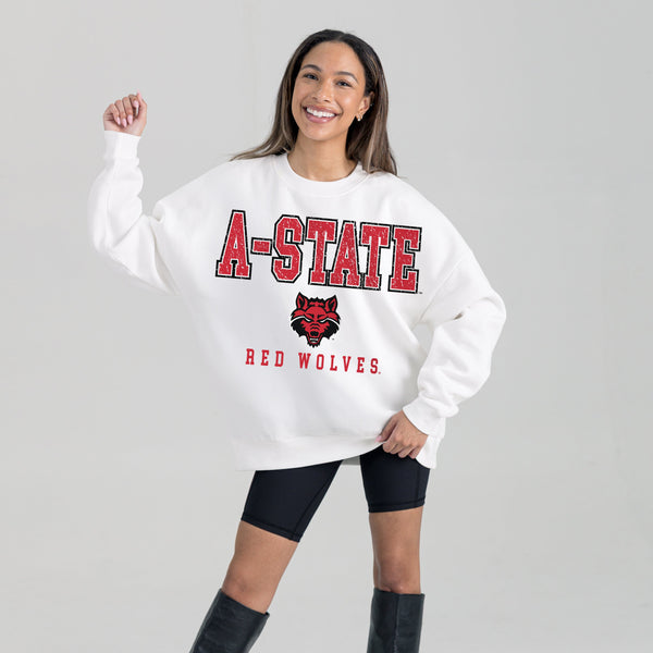 Gameday Couture ARKANSAS STATE RED WOLVES FREESTYLE PREMIUM FLEECE CREWNECK PULLOVER