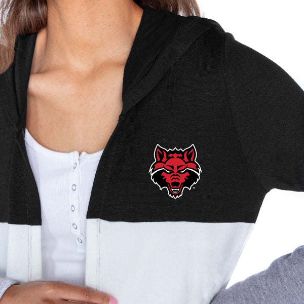 Gameday Couture ARKANSAS STATE RED WOLVES Insignia Lightweight Colorblock Cardigan