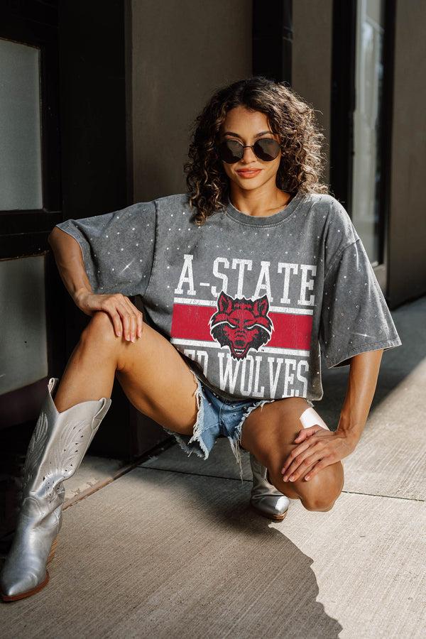 Gameday Couture ARKANSAS STATE RED WOLVES On The Ball Mini Rhinestone Tee
