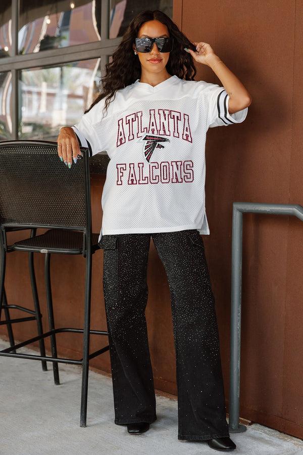 gameday couture ATLANTA FALCONS A Step Ahead Oversized Mesh Tee