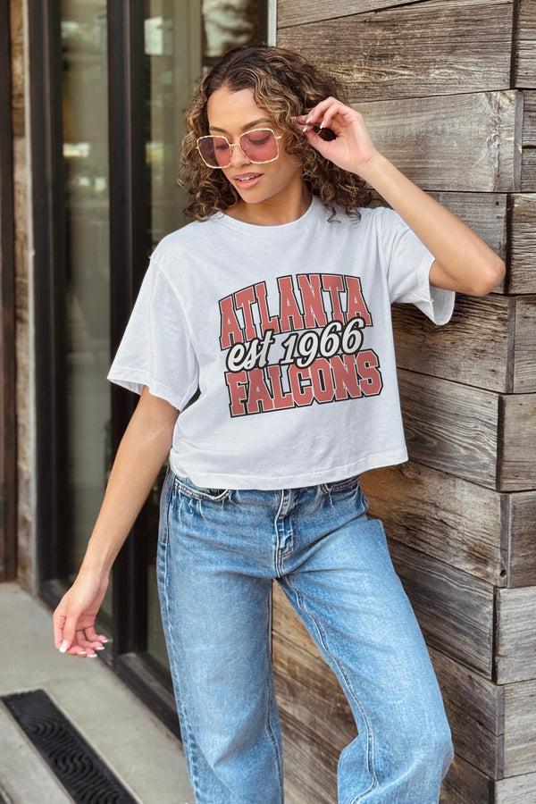Gameday Couture ATLANTA FALCONS DEEP ROOTS BOXY FIT CROPPED TEE