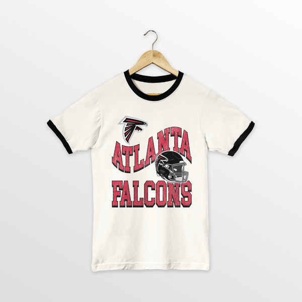 gameday couture ATLANTA FALCONS HARD EARNED VINTAGE RINGER TEE gameday couture ATLANTA FALCONS HARD EARNED VINTAGE RINGER TEE
