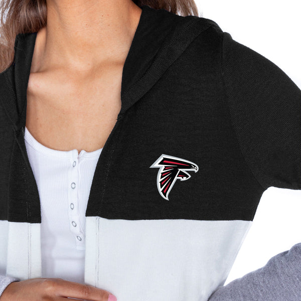 Gameday Couture ATLANTA FALCONS Insignia Lightweight Colorblock Cardigan