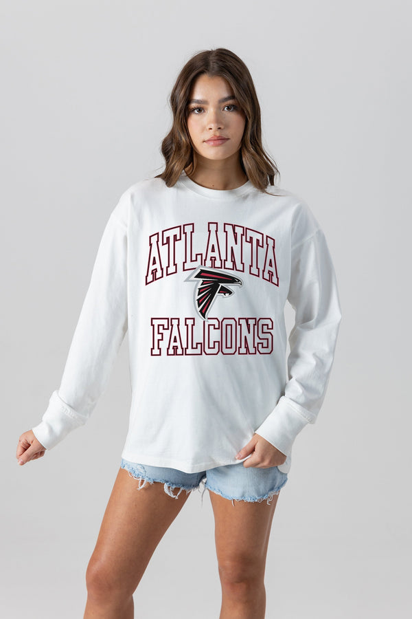 Gameday Couture ATLANTA FALCONS Mind Games Oversized Long-Sleeve Tee