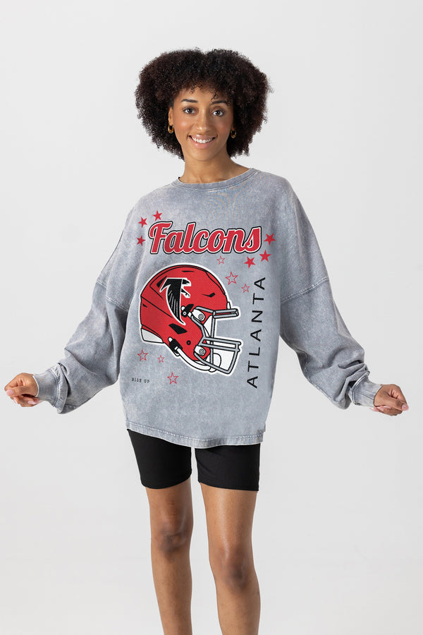 gameday couture ATLANTA FALCONS Starbound Oversized Long-Sleeve Tee gameday couture ATLANTA FALCONS Starbound Oversized Long-Sleeve Tee