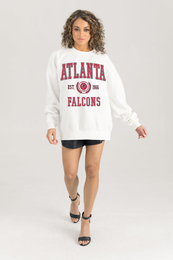 gameday couture ATLANTA FALCONS Timeless Triumph Fleece Crewneck Pullover gameday couture ATLANTA FALCONS Timeless Triumph Fleece Crewneck Pullover