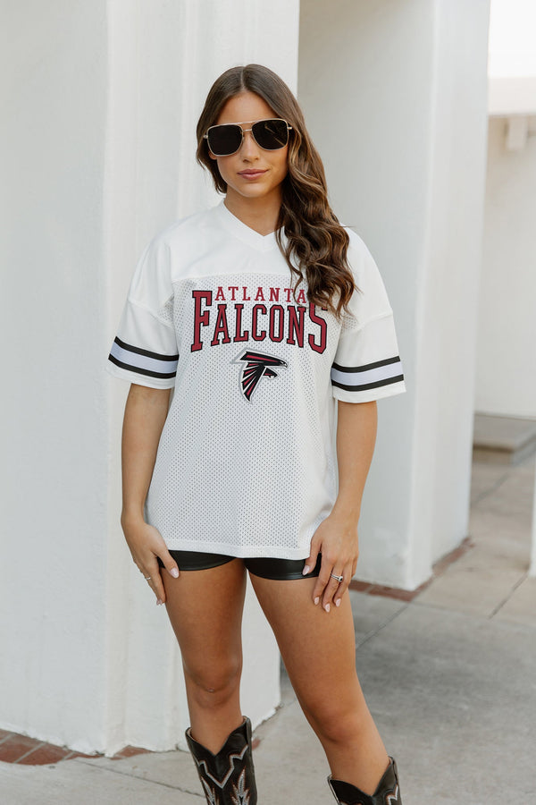 Gameday Couture ATLANTA FALCONS Top Recruit Oversized Side-Slit Top