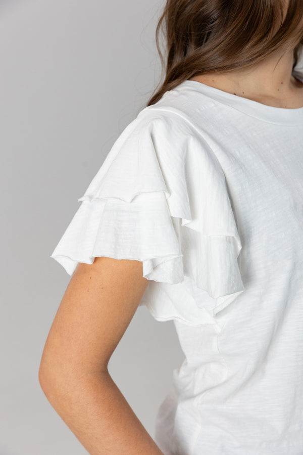 Gameday Couture AUBURN TIGERS All In To Win Flutter Crewneck Top