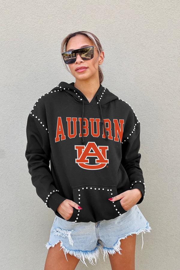 Gameday Couture AUBURN TIGERS Belle Of The Ball Studded Fleece Hoodie