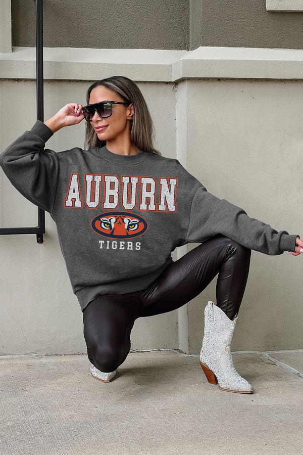 Gameday Couture AUBURN TIGERS Easy Street Fleece Drop-Shoulder Pullover
