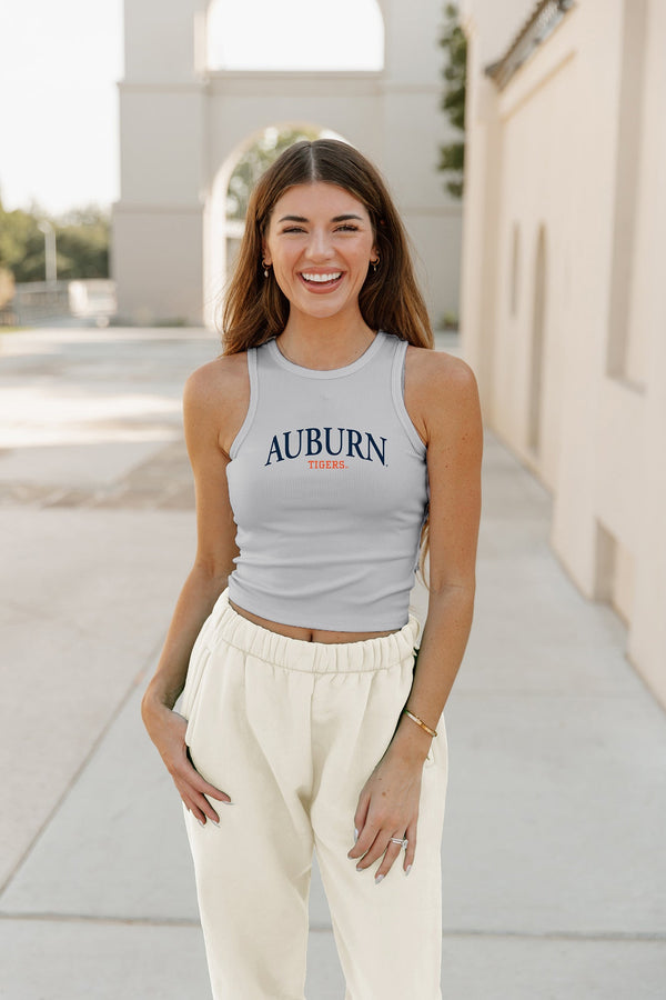 Gameday Couture AUBURN TIGERS Play The Field Ribbed Crop Tank By Madi Prewett Troutt
