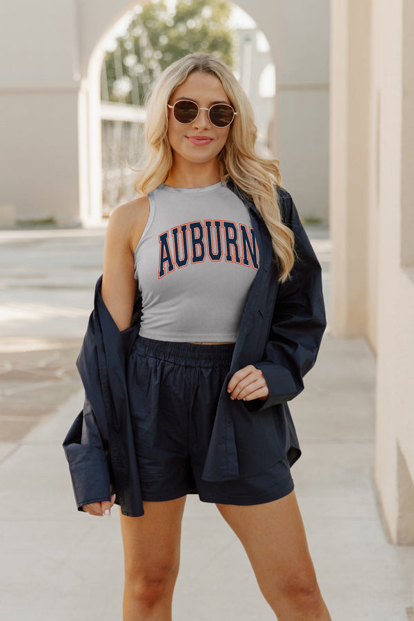 Gameday Couture AUBURN TIGERS Well Played Ribbed Crop Tank By Madi Prewett Troutt