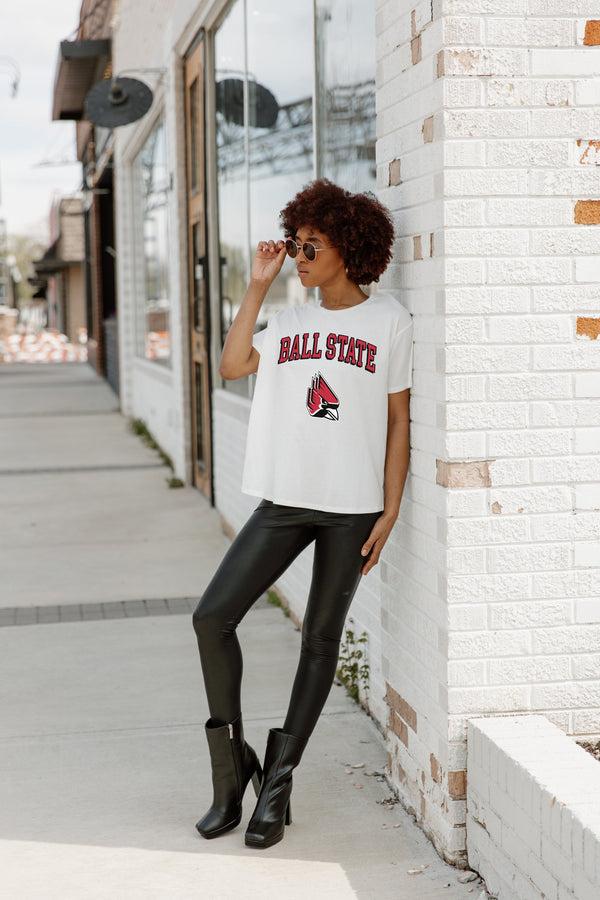 Gameday Couture BALL STATE CARDINALS Around We Go Flowy Tee