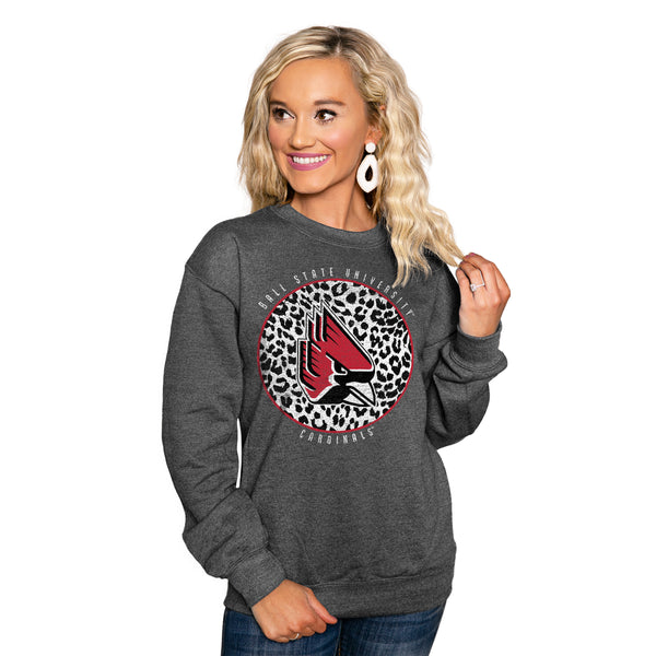 gameday couture BALL STATE CARDINALS Call The Shots Crew Sweatshirt