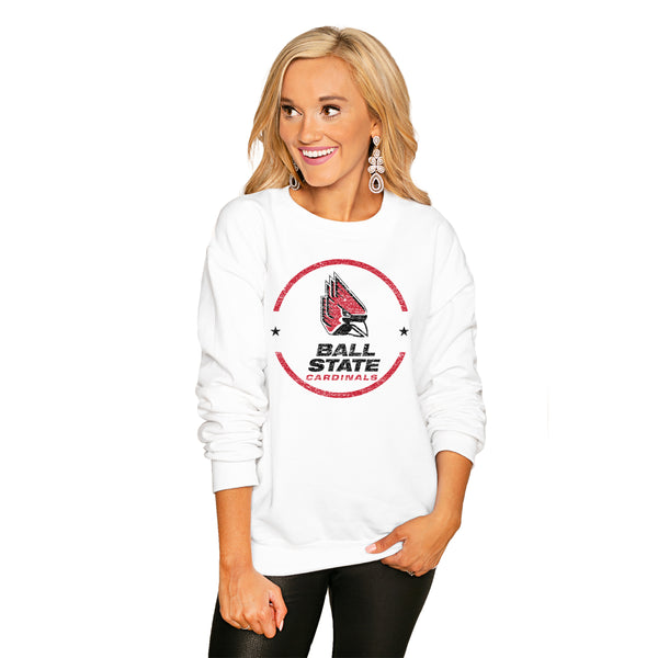 gameday couture BALL STATE CARDINALS End Zone Crew Sweatshirt