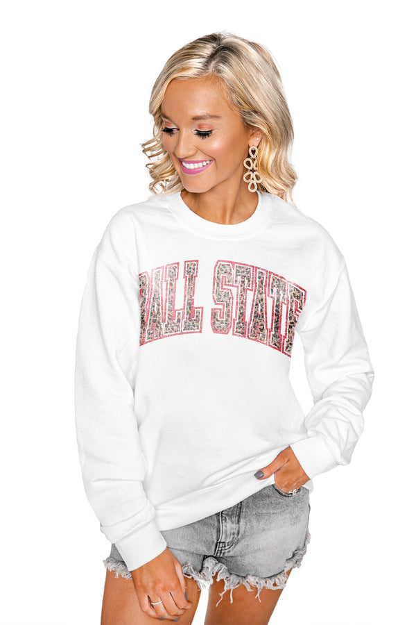 gameday couture BALL STATE CARDINALS Snap Crew Sweatshirt