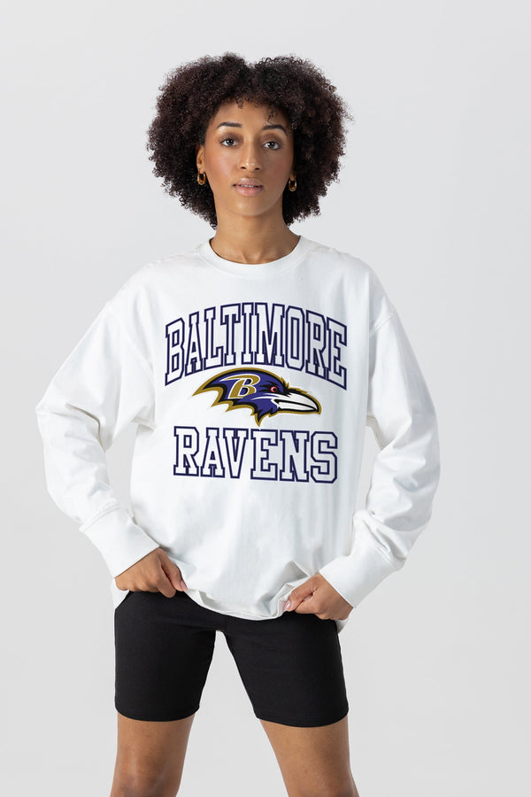 Gameday Couture BALTIMORE RAVENS Mind Games Oversized Long-Sleeve Tee