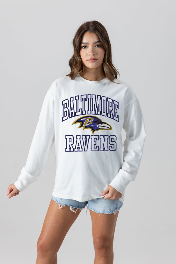 Gameday Couture BALTIMORE RAVENS Mind Games Oversized Long-Sleeve Tee