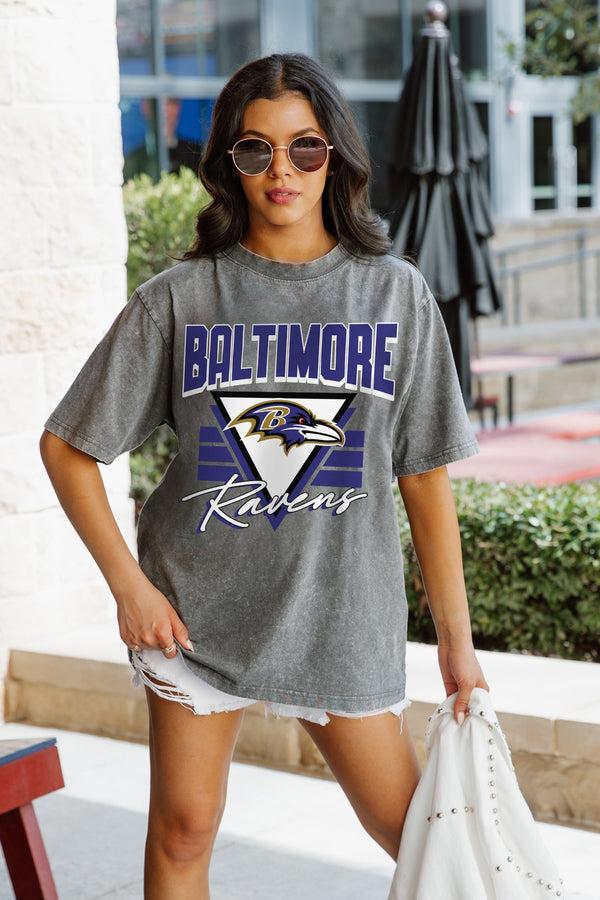 Gameday Couture BALTIMORE RAVENS Play It Forward Oversized Crewneck Tee